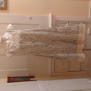 Rachel Zoe printed linen dress Sz L